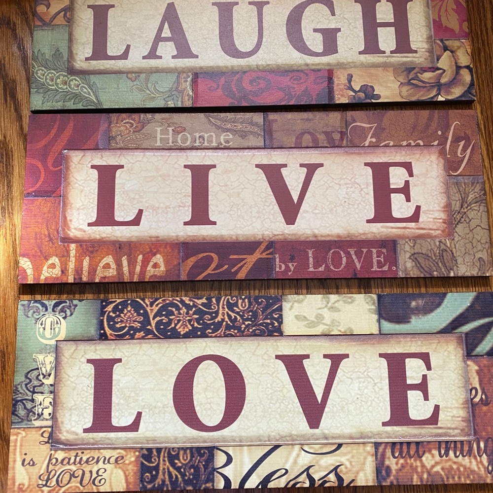 Live Laugh Love Decor
